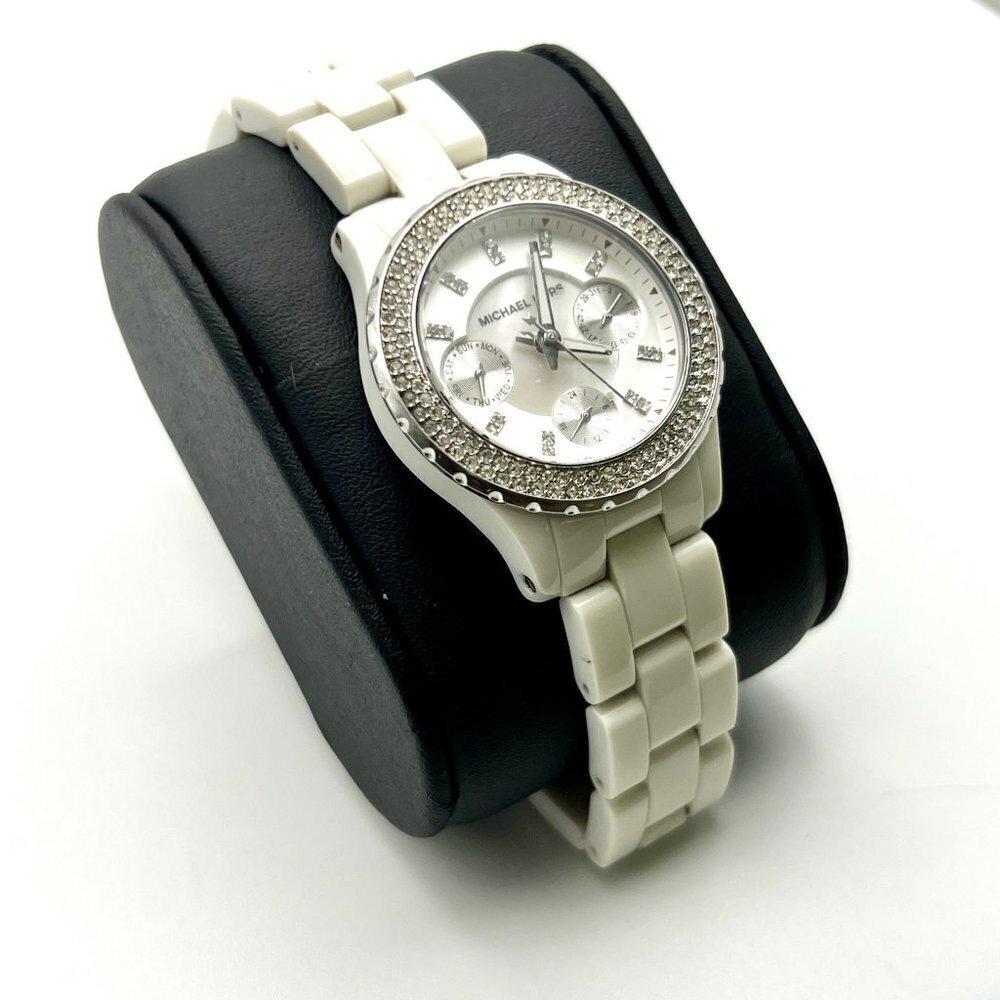MICHAEL KORS Mini Parker MK5458 White Watch Working - Picture 4 of 8